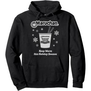 image:imageMaruchan Christmas Instant Lunch Keep Warm Holiday Season Pullover HoodieBlack