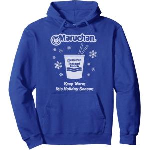 image:imageMaruchan Christmas Instant Lunch Keep Warm Holiday Season Pullover HoodieRoyal Blue