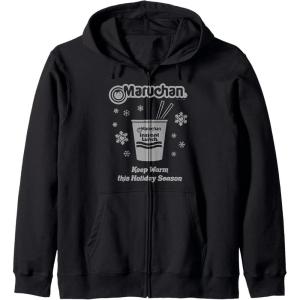 image:imageMaruchan Christmas Instant Lunch Keep Warm Holiday Season Zip HoodieBlack