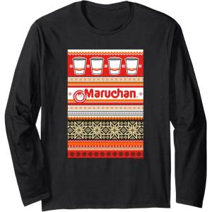 image:imageMaruchan Christmas Instant Lunch Ugly Sweater Style Long Sleeve TShirtBlack