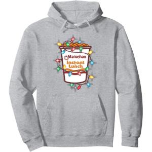 image:imageMaruchan Christmas Lights Holiday Season Reman Cup Logo Pullover HoodieHeather Grey