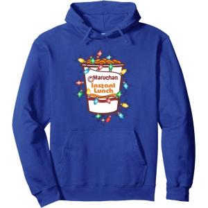image:imageMaruchan Christmas Lights Holiday Season Reman Cup Logo Pullover HoodieRoyal Blue