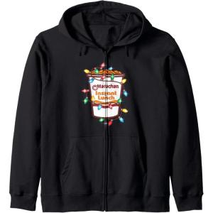 image:imageMaruchan Christmas Lights Holiday Season Reman Cup Logo Zip HoodieBlack