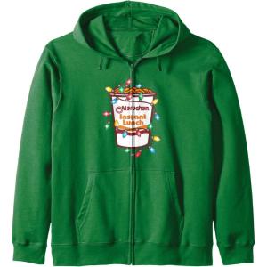 image:imageMaruchan Christmas Lights Holiday Season Reman Cup Logo Zip HoodieDark Green