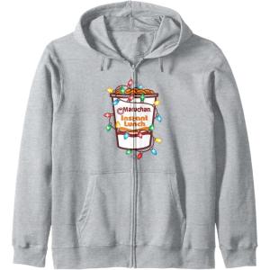 image:imageMaruchan Christmas Lights Holiday Season Reman Cup Logo Zip HoodieHeather Grey