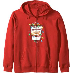 image:imageMaruchan Christmas Lights Holiday Season Reman Cup Logo Zip HoodieRed
