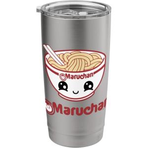 image:imageMaruchan Cute Noodle Bowl Face Logo Stainless Steel Insulated TumblerBrushed Steel