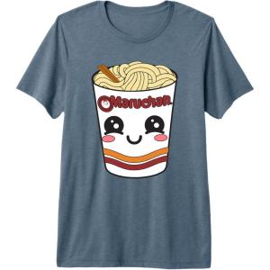 image:imageMaruchan Cute Ramen Noodle Cup Face Premium Triblend TShirtSlate Grey
