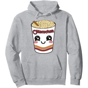 image:imageMaruchan Cute Ramen Noodle Cup Face Pullover HoodieHeather Grey