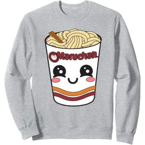 image:imageMaruchan Cute Ramen Noodle Cup Face SweatshirtHeather Grey