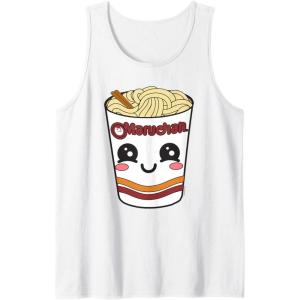 image:imageMaruchan Cute Ramen Noodle Cup Face Tank TopWhite