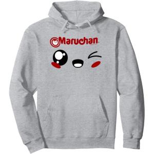 image:imageMaruchan Cute Winking Happy Face Pullover HoodieHeather Grey