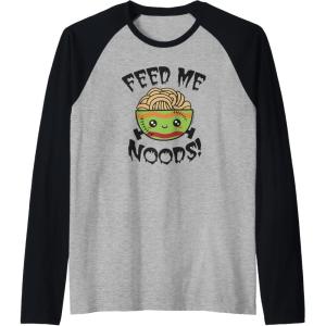 image:imageMaruchan Feed Me Noods Halloween Frankenstein Bowl Raglan Baseball TeeBlackAthletic Heather