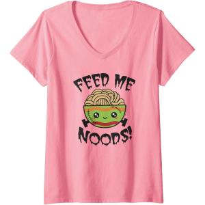image:imageMaruchan Feed Me Noods Halloween Frankenstein Bowl VNeck TShirtPink