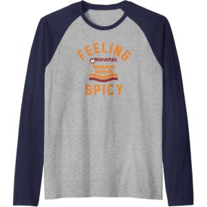 image:imageMaruchan Feeling Spicy Instant Lunch Logo Raglan Baseball TeeNavy BlueAthletic Heather