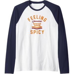 image:imageMaruchan Feeling Spicy Instant Lunch Logo Raglan Baseball TeeNavy BlueWhite
