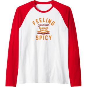 image:imageMaruchan Feeling Spicy Instant Lunch Logo Raglan Baseball TeeRedWhite