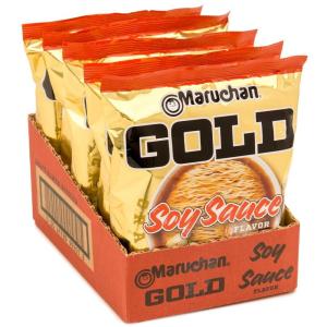 image:imageMaruchan Gold Ramen Noodle Soup Spicy Miso Flavor  Restaurant Quality JapaneseStyle Instant Noodles Quick amp Easy Meal  421 Oz 5 PackSoy Sauce