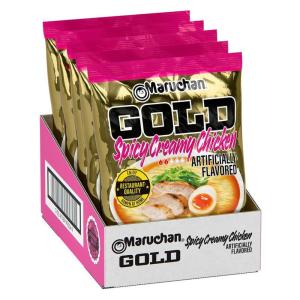 image:imageMaruchan Gold Ramen Noodle Soup Spicy Miso Flavor  Restaurant Quality JapaneseStyle Instant Noodles Quick amp Easy Meal  421 Oz 5 PackSpicy Creamy Chicken