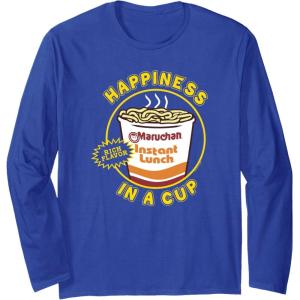 image:imageMaruchan Happiness In A Cup Instant Lunch Poster Long Sleeve TShirtRoyal Blue