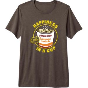image:imageMaruchan Happiness In A Cup Instant Lunch Poster Premium Triblend TShirtBrown