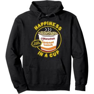 image:imageMaruchan Happiness In A Cup Instant Lunch Poster Pullover HoodieBlack