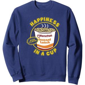 image:imageMaruchan Happiness In A Cup Instant Lunch Poster SweatshirtNavy Blue