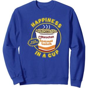image:imageMaruchan Happiness In A Cup Instant Lunch Poster SweatshirtRoyal Blue