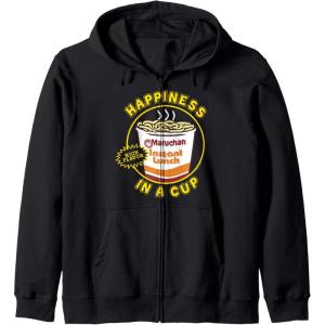 image:imageMaruchan Happiness In A Cup Instant Lunch Poster Zip HoodieBlack