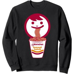 image:imageMaruchan Happy Face Eating Ramen Noodles SweatshirtBlack