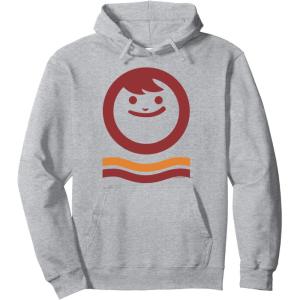 image:imageMaruchan Happy Face With Waves Logo Pullover HoodieHeather Grey