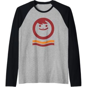 image:imageMaruchan Happy Face With Waves Logo Raglan Baseball TeeBlackAthletic Heather