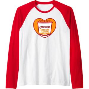 image:imageMaruchan Heart Instant Lunch Ramen Soup Cup Raglan Baseball TeeRedWhite