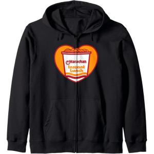image:imageMaruchan Heart Instant Lunch Ramen Soup Cup Zip HoodieBlack