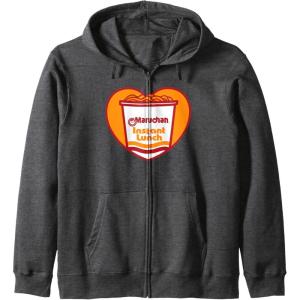 image:imageMaruchan Heart Instant Lunch Ramen Soup Cup Zip HoodieDark Heather Grey