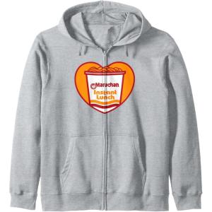 image:imageMaruchan Heart Instant Lunch Ramen Soup Cup Zip HoodieHeather Grey