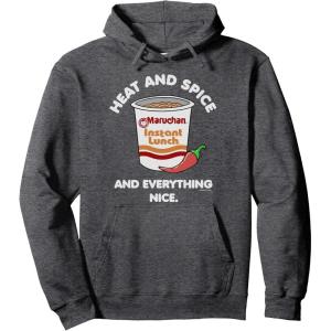 image:imageMaruchan Heat And Spice And Everything Nice Logo Pullover HoodieDark Heather Grey
