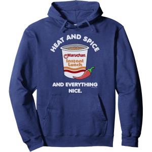 image:imageMaruchan Heat And Spice And Everything Nice Logo Pullover HoodieNavy Blue