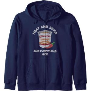 image:imageMaruchan Heat And Spice And Everything Nice Logo Zip HoodieNavy Blue