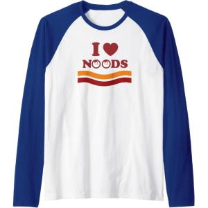 image:imageMaruchan I Heart Noods Humor Logo Raglan Baseball TeeRoyal BlueWhite