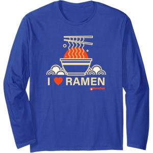 image:imageMaruchan I Heart Ramen Noodle Bowl Poster Long Sleeve TShirtRoyal Blue