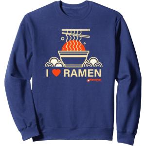 image:imageMaruchan I Heart Ramen Noodle Bowl Poster SweatshirtNavy Blue