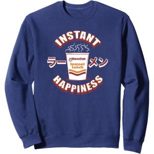 image:imageMaruchan Instant Happiness Steaming Ramen Soup SweatshirtNavy Blue