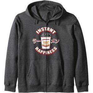 image:imageMaruchan Instant Happiness Steaming Ramen Soup Zip HoodieDark Heather Grey