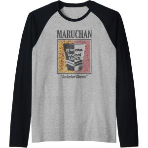 image:imageMaruchan Instant Lunch An Instant Classic Art Pop Logo Raglan Baseball TeeBlackAthletic Heather