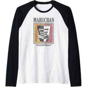 image:imageMaruchan Instant Lunch An Instant Classic Art Pop Logo Raglan Baseball TeeBlackWhite