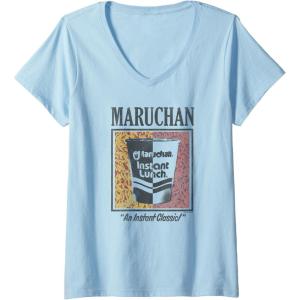 image:imageMaruchan Instant Lunch An Instant Classic Art Pop Logo VNeck TShirtBaby Blue