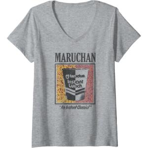 image:imageMaruchan Instant Lunch An Instant Classic Art Pop Logo VNeck TShirtHeather Grey