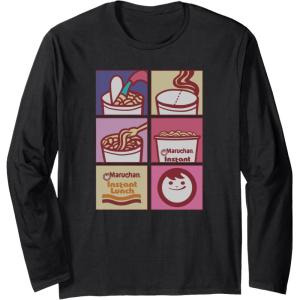 image:imageMaruchan Instant Lunch Boxed Up Cooking Instructions Panel Long Sleeve TShirtBlack