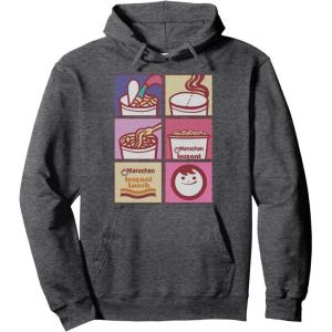 image:imageMaruchan Instant Lunch Boxed Up Cooking Instructions Panel Pullover HoodieDark Heather Grey